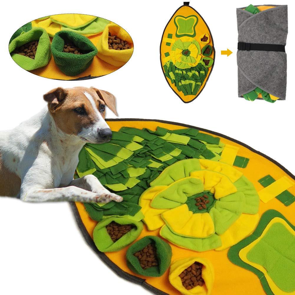 Pet Snuffle Mat for Dogs, Dog Puzzle Toys, Interactive Game for Boredom, Dog Treat Dispenser for Stress Release Encourages Natural Foraging Skills, Training Pad Pet Feeding Mat - PawsPlanet Australia