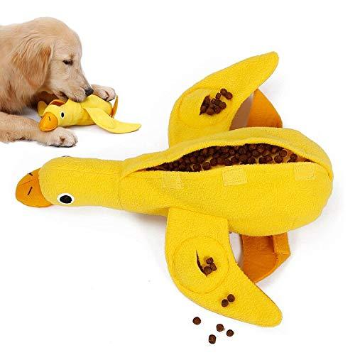 Dog Squeaky Toy Duck Shape Snuffle Toy, Squeaky Dog Toy, Treat Dispenser, Sniffing Toy, Plush Dog Toy, Feeding Toy, Slow Feeder Toy for Small Dog Puppy, Dog Gift for Boredom - Duck - PawsPlanet Australia