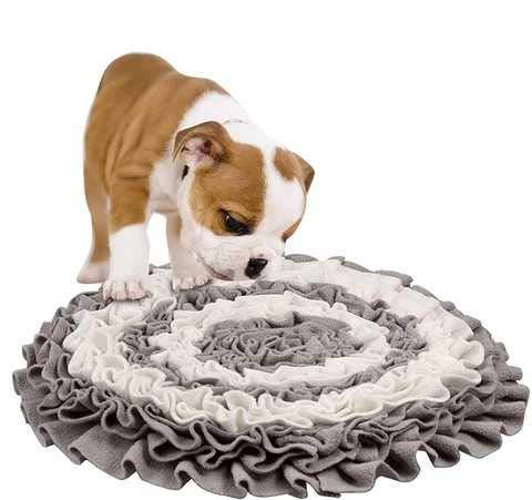 DefoGotThis Pet Feeding Snuffle Mat Dog Flower Shaped Soft Pad for Boredom Encourages Foraging Skills for Pets Dogs Portable Washable Pet Dog Treat Dispenser Stress Relief Big Small Pets - PawsPlanet Australia