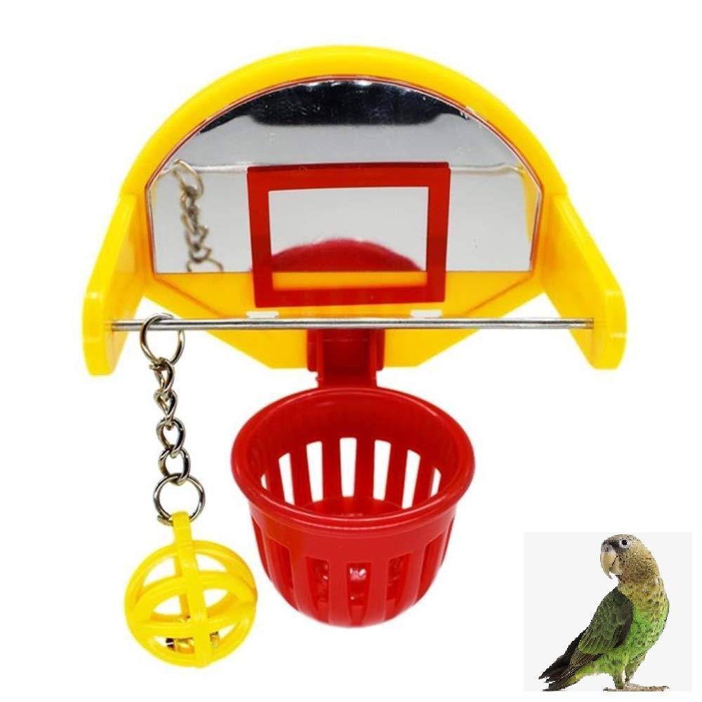 N\A Bird Training Toy, Parrot Basketball Toy, Mini Basketball Toy, Parrots Cage Toy for Budgie Parakeet Canary - PawsPlanet Australia