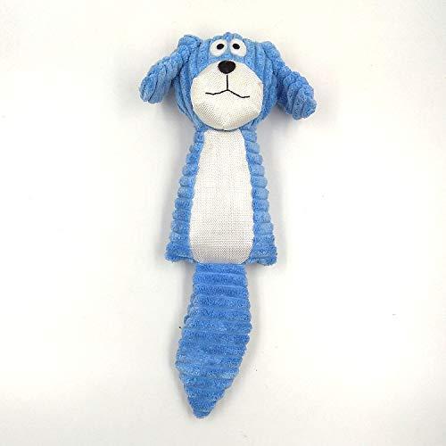 Pets Empire Cute Pet Dog Puppy Chew Toy Squeaker Squeaky Soft Plush Play Sound Teeth Toy (BLUE) BLUE - PawsPlanet Australia