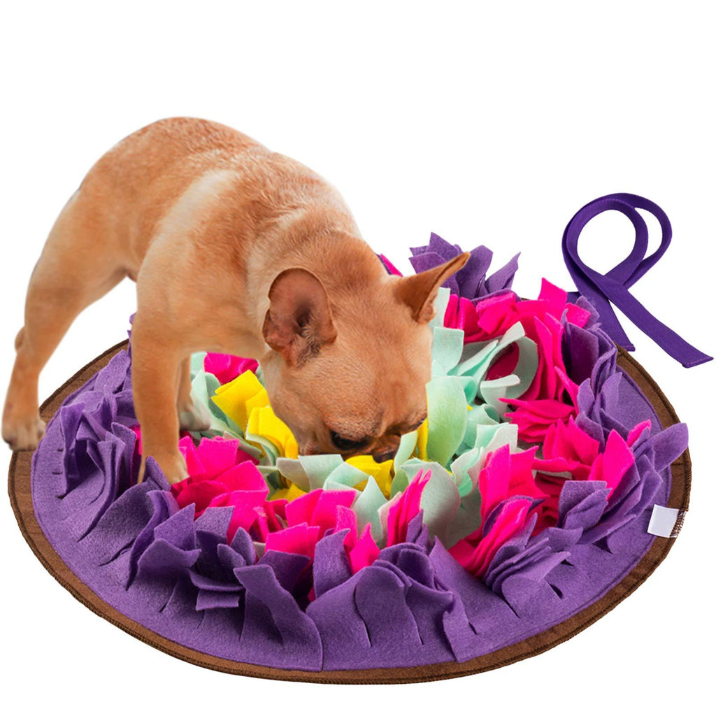 HALOVIE Snuffle Mat For Dogs, Dog Puzzle Toy, Snuffle Mat, Dog Toys For Boredom, Dog Mat, Interactive Dog Toys, Dog Snuffle Mat, Dog Treat Toy, Dog Food Mat, Snuffle Mat For Puppies, Dog Games purple - PawsPlanet Australia
