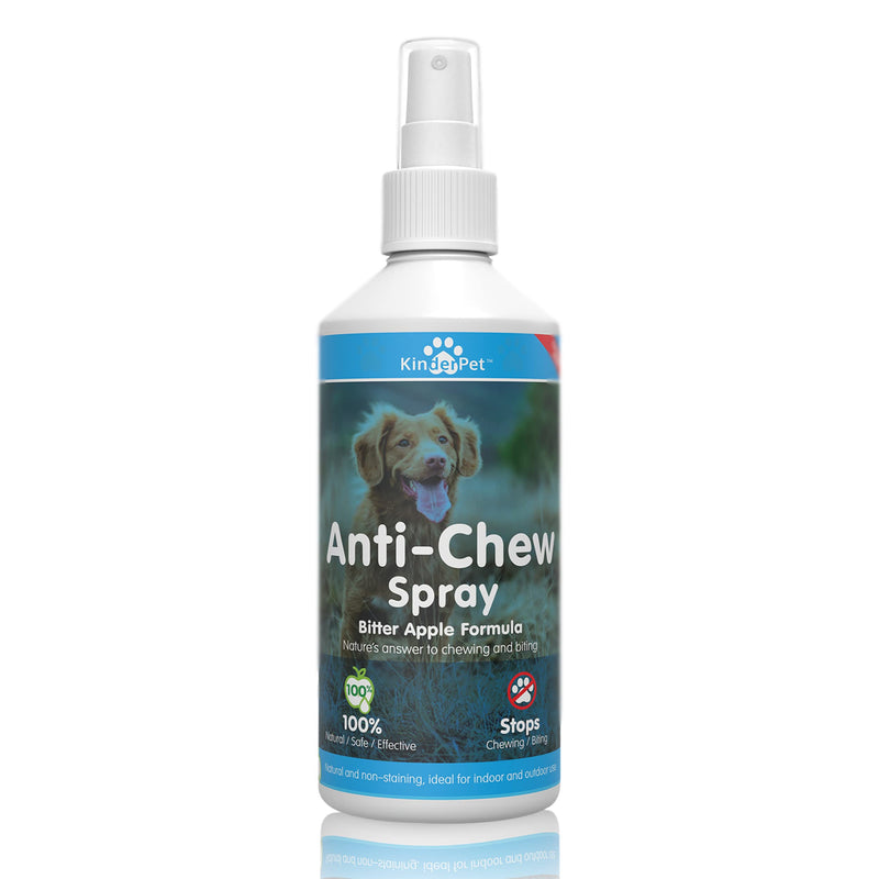 KinderPet Anti Chew Spray Bitter Apple Spray for Dogs Dog Chewing Deterrent Alcohol Free Anti Chew Repellent Formula for Pet Puppies Dogs 250ML - PawsPlanet Australia