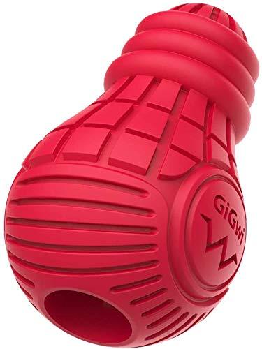 GiGwi Durable Natural Rubber - Chew Toy, Feeding Bulb (Large, Red) Large - PawsPlanet Australia