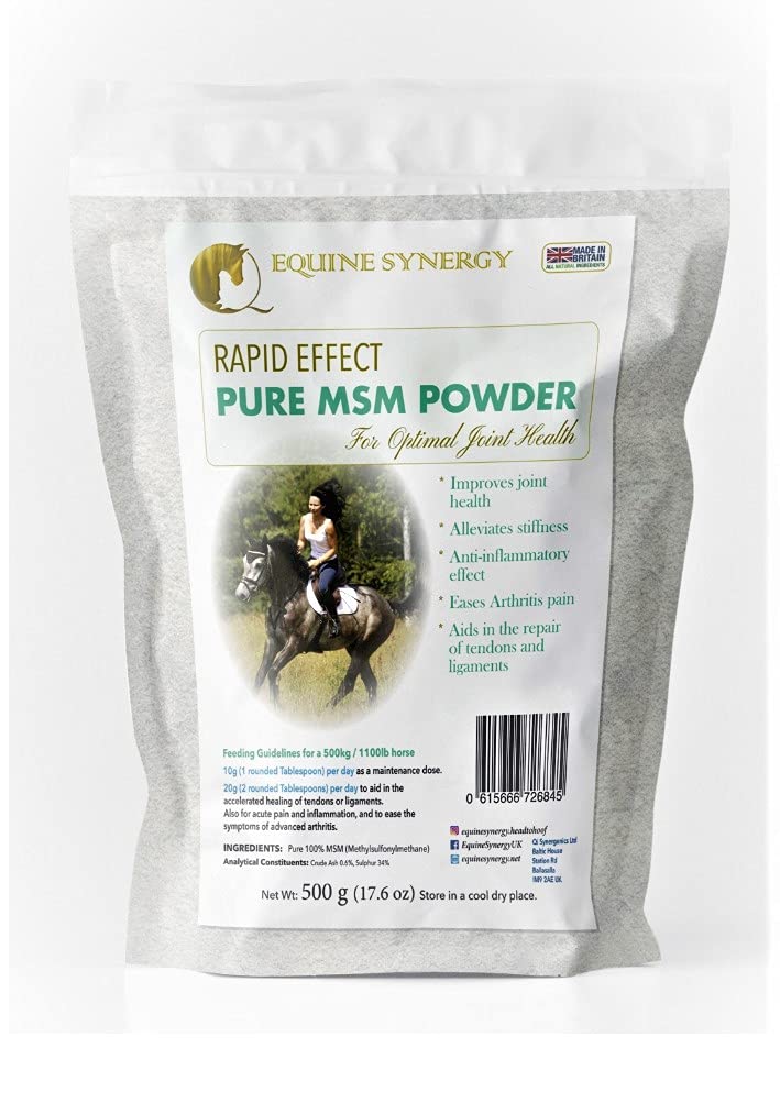 Equine Synergy MSM for Horses and Ponies - 100% Pure Fast-Acting MSM Powder for Optimal Joint Health, Plus the Reduction of Pain and Inflammation - PawsPlanet Australia