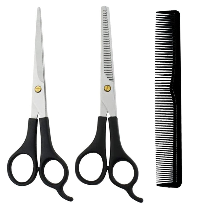 Pet Grooming Scissors,Human Hair Shears,Straight Thinning Blade,Lightweight, Fashionable and Durable,Use-Friendly at Home (Scissors-Set) - PawsPlanet Australia