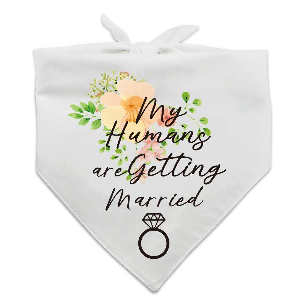 easycozy My Humans are Getting Wedding Married Dog Bandana，Pet Scarf Accessories,Pet Accessories for Dog Lovers - PawsPlanet Australia