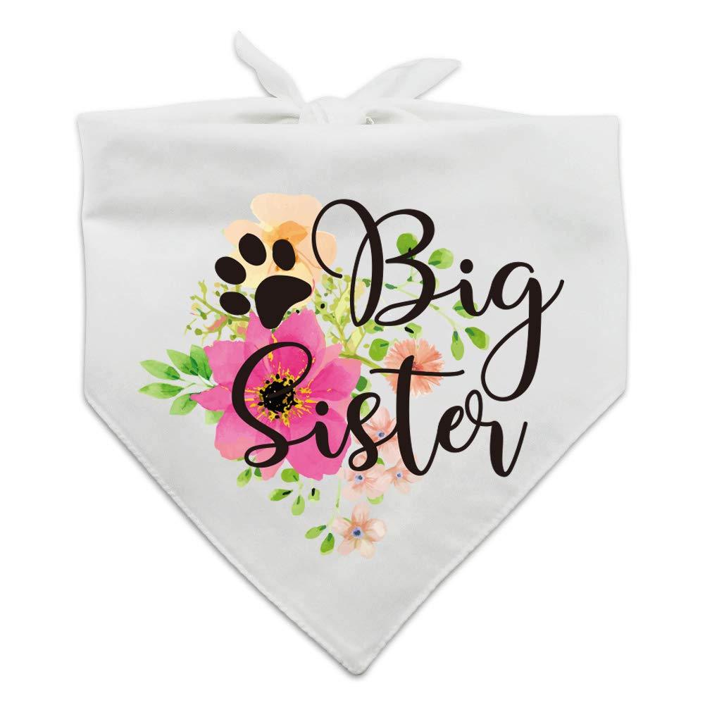 easycozy Big Sister Pregnancy Announcement Dog Bandana, Gender Reveal Photo Prop Pet Scarf Decorations Accessories, Pet Scarves Dog Lovers Owner Gift - PawsPlanet Australia