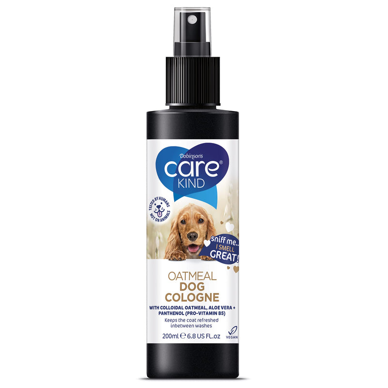 CAREKIND Oatmeal Dog perfume - 200ml dog spray with spray pump, Vegan dog cologne is a dog deodoriser spray. dog perfume spray dog deodorant use with our Oatmeal Dog Shampoo (1x 200ml) 1x 200ml - PawsPlanet Australia