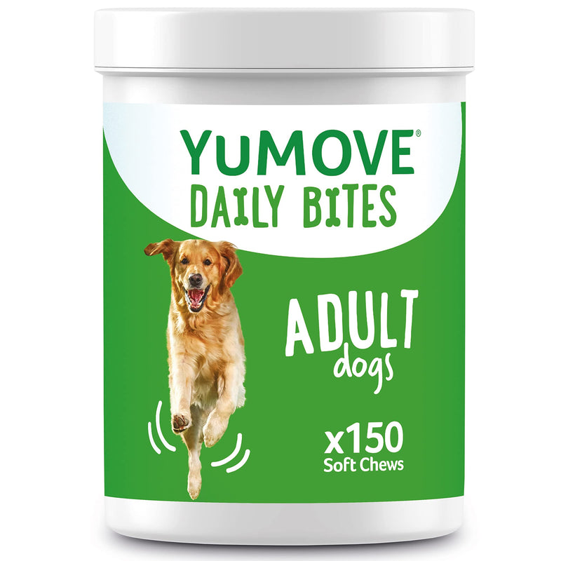 YuMOVE Daily Bites For Adult Dogs | Hip and Joint Supplement for Stiff Dogs Aged 6 To 8 Years | 150 Chews - PawsPlanet Australia