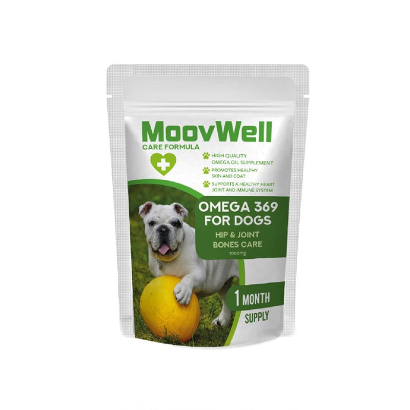 MoovWell Omega 369 for Dogs 1000mg One Months Supply - PawsPlanet Australia