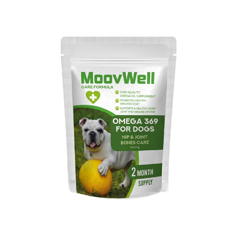 MoovWell Omega 369 for Dogs 1000mg Two Months Supply - PawsPlanet Australia