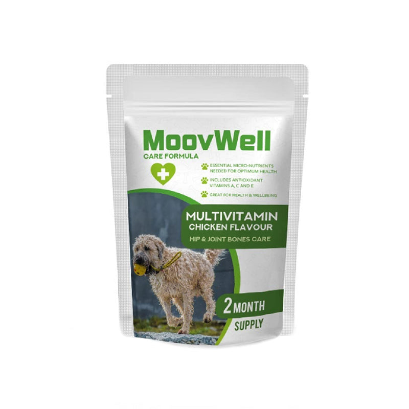 MoovWell Multi-vitamin for Dogs Chicken Flavour Two Month Supply - PawsPlanet Australia