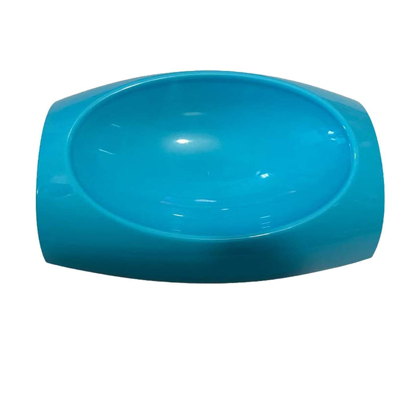 Dog and Cat Pet Owl Shape Food Plastic Bowl for Dogs and Cat (Blue) Blue - PawsPlanet Australia