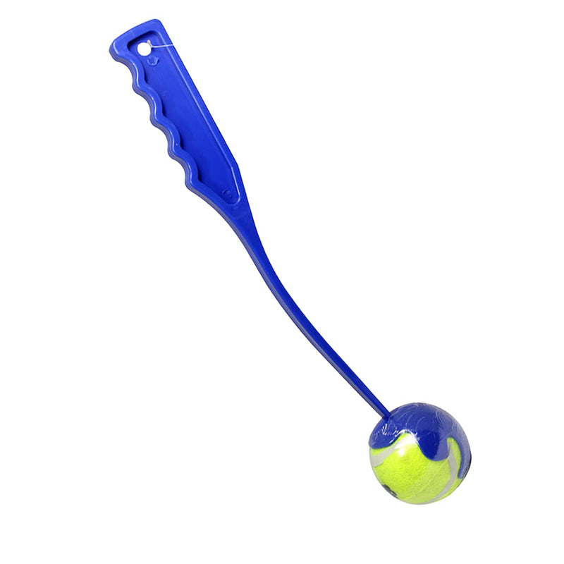 My Furry Friend Dog Ball Thrower Launcher - Easy Throw Long Range Pocket-Size Compact Portable - Puppy Toys - Toys for Dogs - Exercise Dog Toys - Includes Tennis Ball - Assorted Colours - (35cm) - PawsPlanet Australia