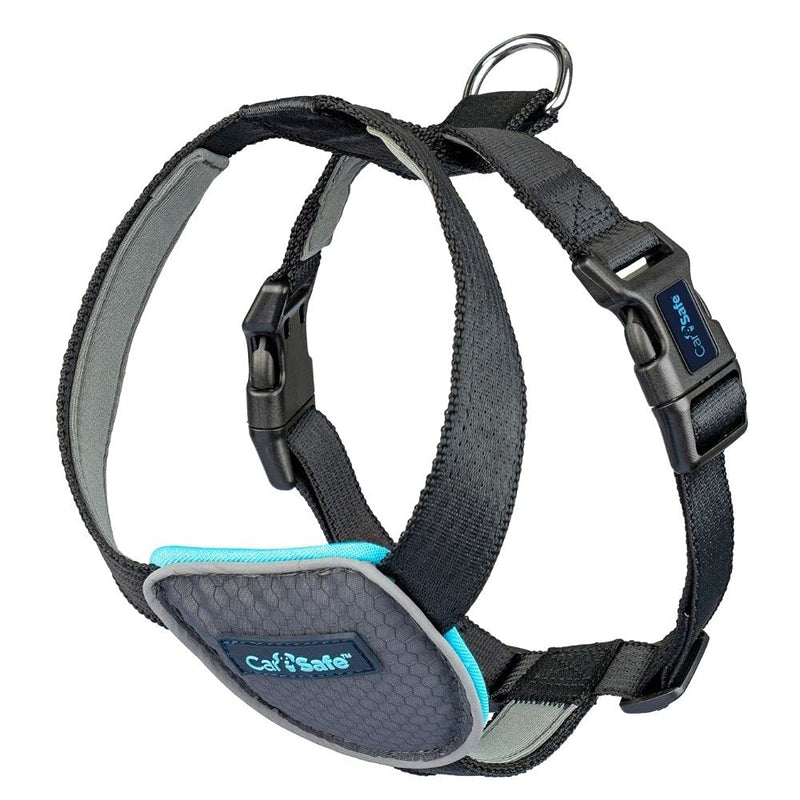 CarSafe Dog Travel Harness Car, safely secure dog in car, ensures road laws and insurance terms when travelling with your pet, for toy, small, medium and large dogs, Black X-Small - PawsPlanet Australia