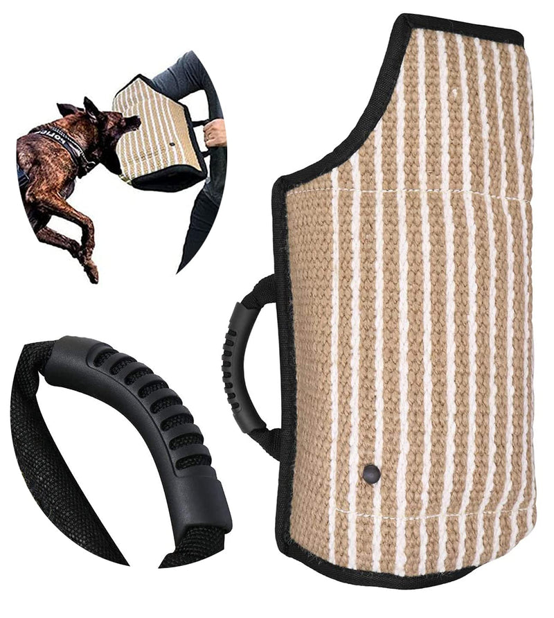 Dog Bite Sleeve Training Protection,Bite Protection Sleeve,Soft Jute Cover for Bite Protection Sleeves Handmade with a Handle for Dog Training- Black - PawsPlanet Australia