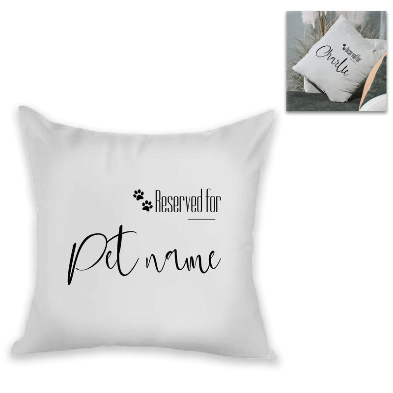 Personalised Cushion, Reserved for Pet Name, Personalise with Any Pet's Name - PawsPlanet Australia