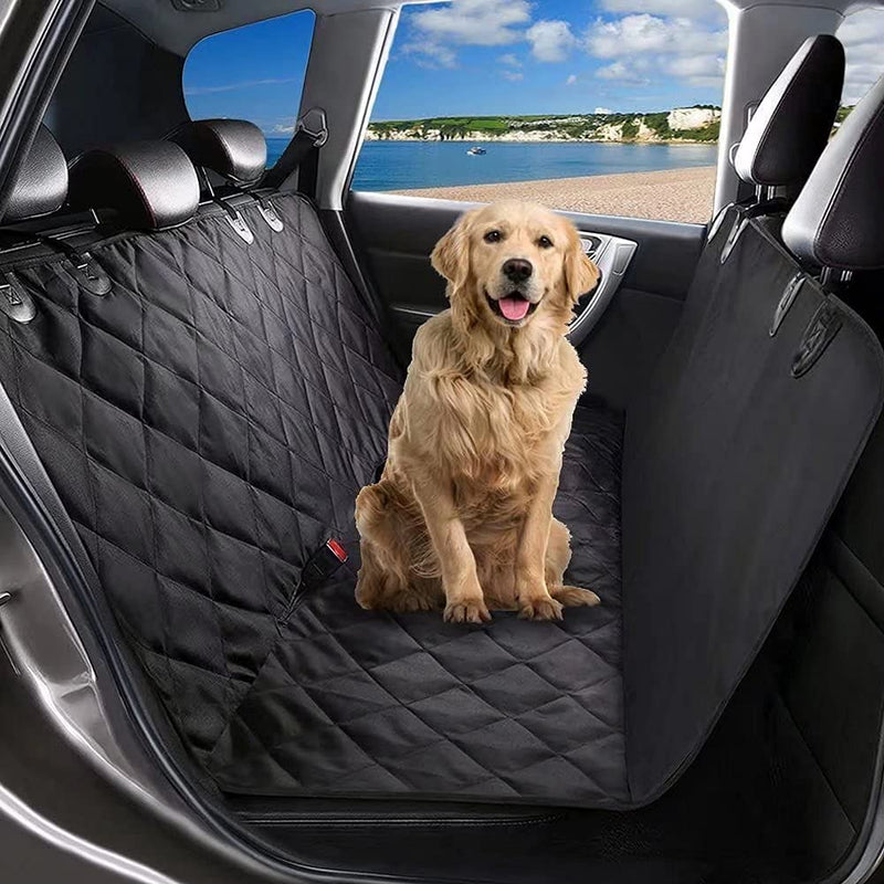 Dog Car Seat Covers, Petnice 100% Waterproof Scratch Proof Nonslip Pet Back Seat Cover, Dog Travel Hammock with Seat Anchors for Cars Trucks SUV, Car Boot Liner - PawsPlanet Australia