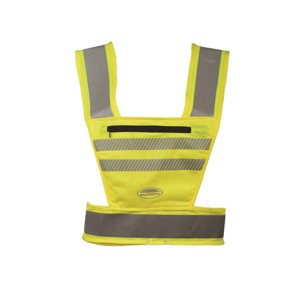 Weatherbeeta Reflective Hi-Vis Adults Harness - Yellow XS - PawsPlanet Australia