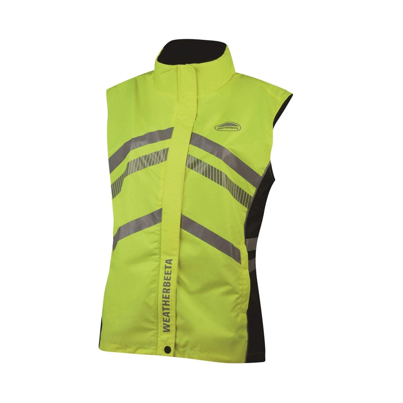 Weatherbeeta Reflective Adults Lightweight Waterproof Vest - Yellow XS - PawsPlanet Australia