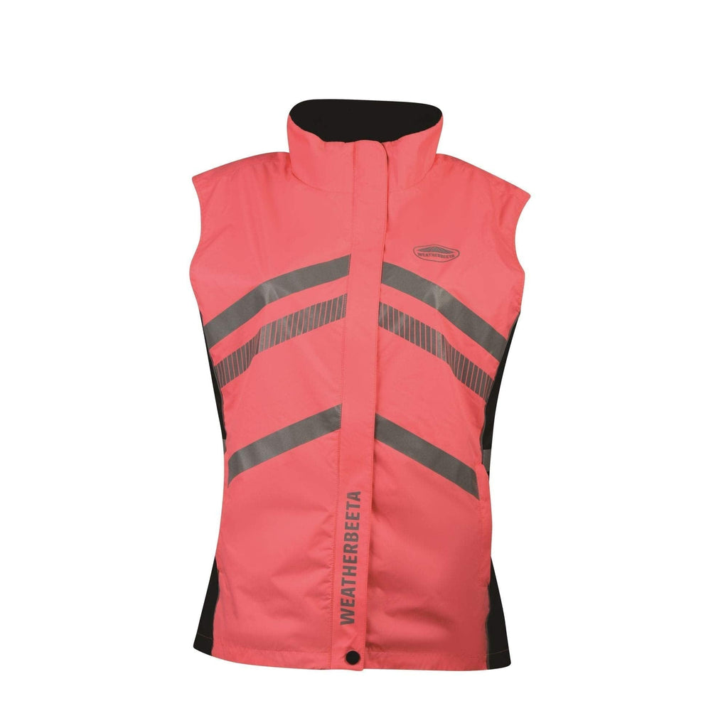 Weatherbeeta Reflective Adults Lightweight Waterproof Vest - Pink XS - PawsPlanet Australia