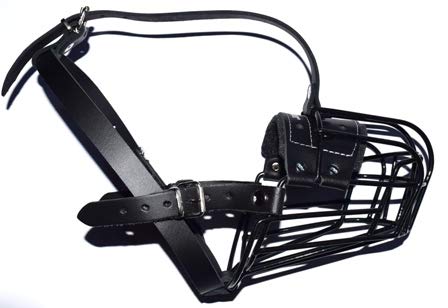 Metal Wire Basket Dog Muzzle for Collie Greyhound and similar dogs (3D, Black/black) 3D Black / black - PawsPlanet Australia
