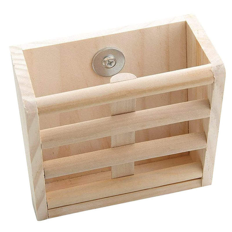 ANCLLO Rabbit Hay Feeder Rack Wooden Wall-mountable Hay Manger for Small Pets Bunny Chinchilla Guinea Pigs - PawsPlanet Australia