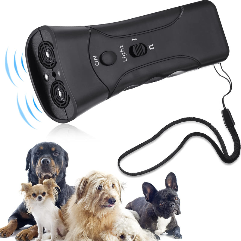 Handheld Dog Repeller Trainer Dual-Channel Dog Repeller Ultrasonic Handheld Dog Training Tool to Avoid Dog Barking Device for Dog Training and Walking - PawsPlanet Australia