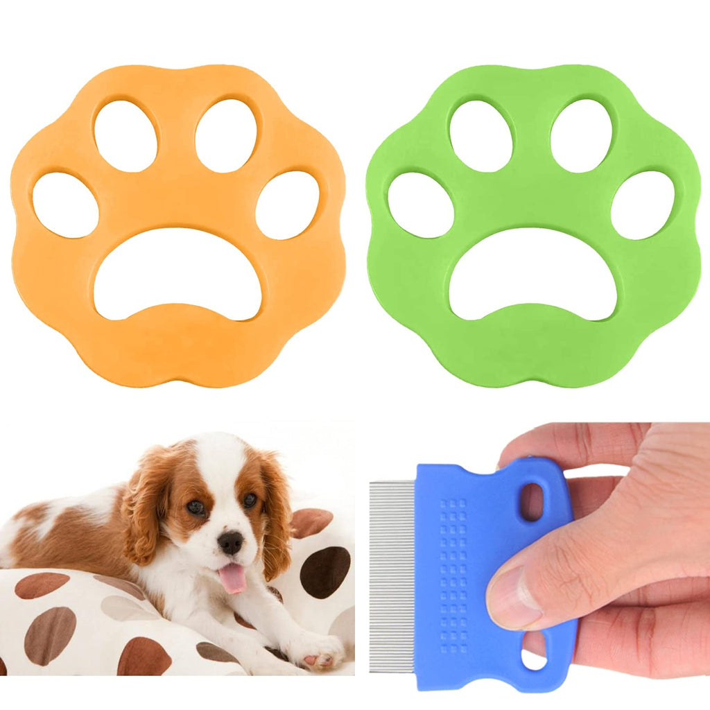 2 Pcs Pet Hair Remover For Laundry, Lint Remover Reusable Hair Catcher Washing Machine, Cat Dog Fur Lint Cather For Cleaning Floating Filter (Shape A) Shape A - PawsPlanet Australia