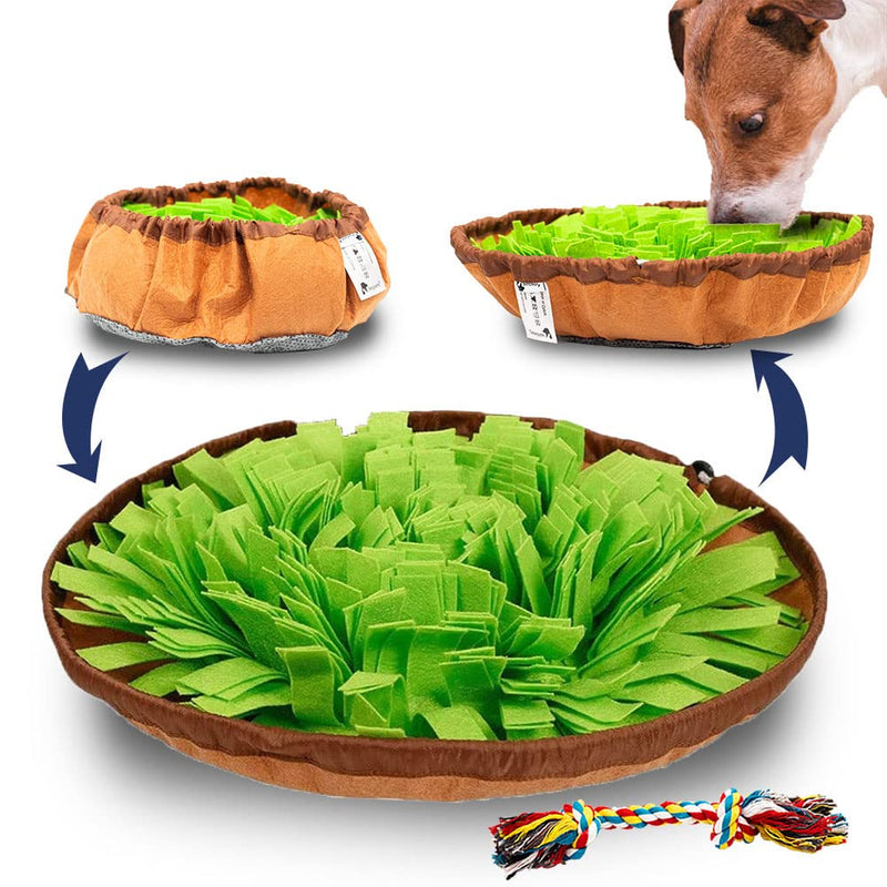 Jeypets Snuffle Mat for Dogs with Rope Toys | Premium Interactive Dog Toy Puzzle to Encourage Natural Foraging Skills | Dog Toys for Boredom for Stress Relief Slow Feeding and Agility - PawsPlanet Australia