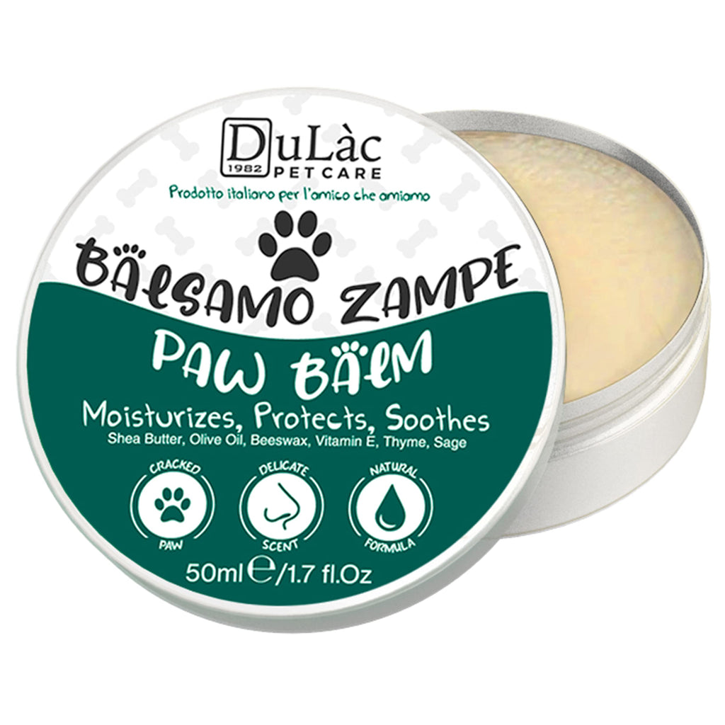 Dulàc Dog Paw Balm, 100% Natural and Rich in Shea Butter, Vitamin E, Beeswax - Emollient and Protector Paw Butter for Dogs - Soothing, Moisturising and Repairing Action - PawsPlanet Australia