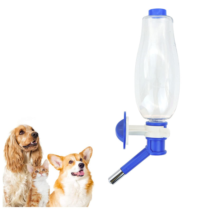 Andiker Dog Water Bottle, Hanging Dog Water Dispenser 500ML, Pet Drinking Fountains Large-capacity Water Feeder for Cage, Automatically Feeding Device for Small and Medium Dogs (Blue) Blue - PawsPlanet Australia