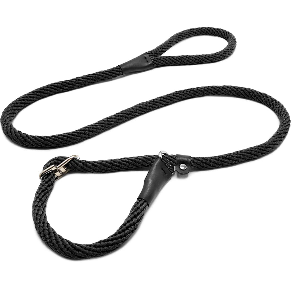 Mycicy Anti-Choke Slip Lead Dog Leash, 1/3" x 5Ft Soft Braided Leash for Medium and Small Dogs Training and Walking 1/3" x 5 ft Black - PawsPlanet Australia