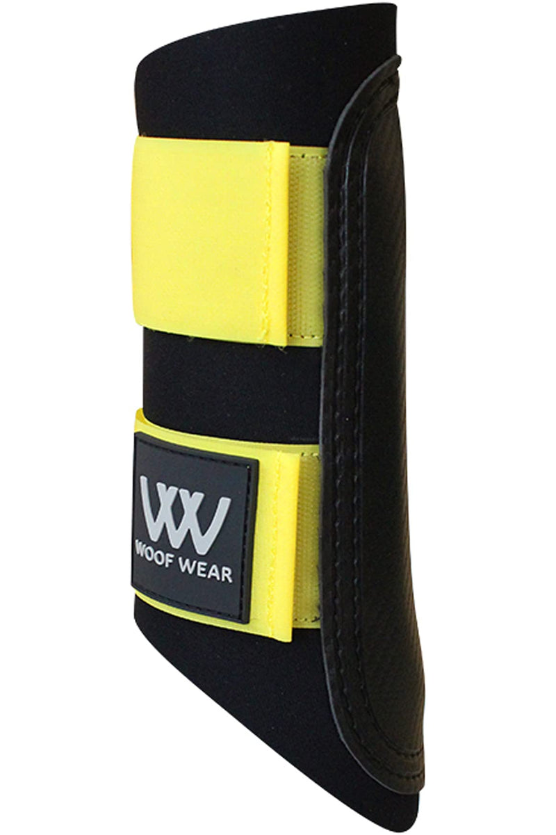 Woof Wear Club Brushing Boot - Black/Yellow S - PawsPlanet Australia