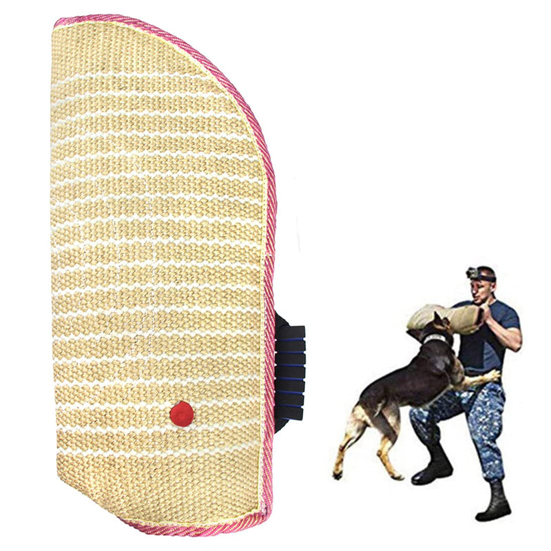 Dog Bite Sleeve Dog Bite Training Arm Guard Protection Cover with Handle Jute Material Training Equipment Fit Both Arms Left and Right Hand (Purple) Purple - PawsPlanet Australia