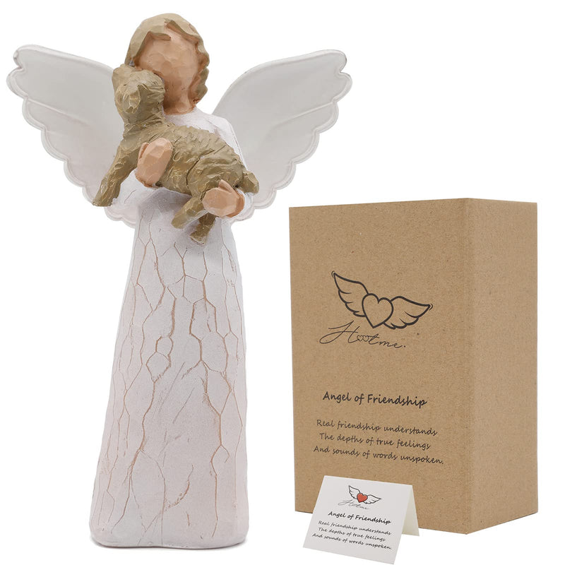 ACTLATI Angel Figurine of Friendship, Dog Memorials Gifts, Angel of Friendship Pet Loss Gifts, Passed Away Dog Gifts, Remembrance Gifts for Pet Owners Sculpted Hand-Painted Dog Angel - PawsPlanet Australia