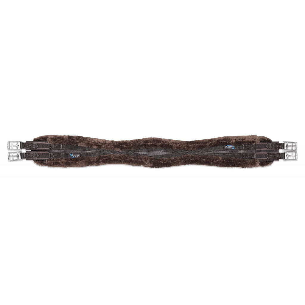 Shires ARMA Performance SupaFleece Contour Girth - Elastic - Brown 38 - PawsPlanet Australia