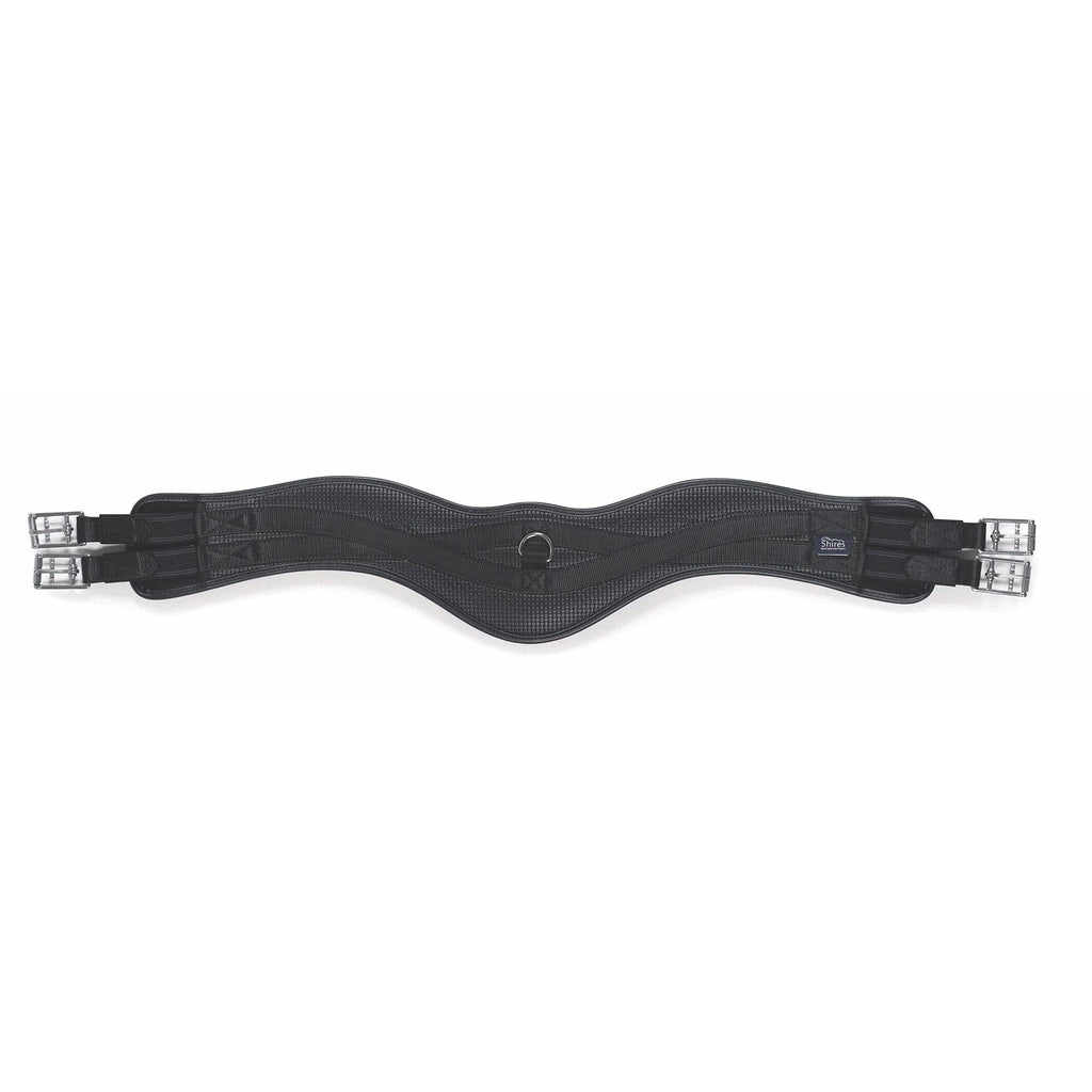 Shires Anti-Chafe Anatomic Girth with Elastic - Black 40 - PawsPlanet Australia