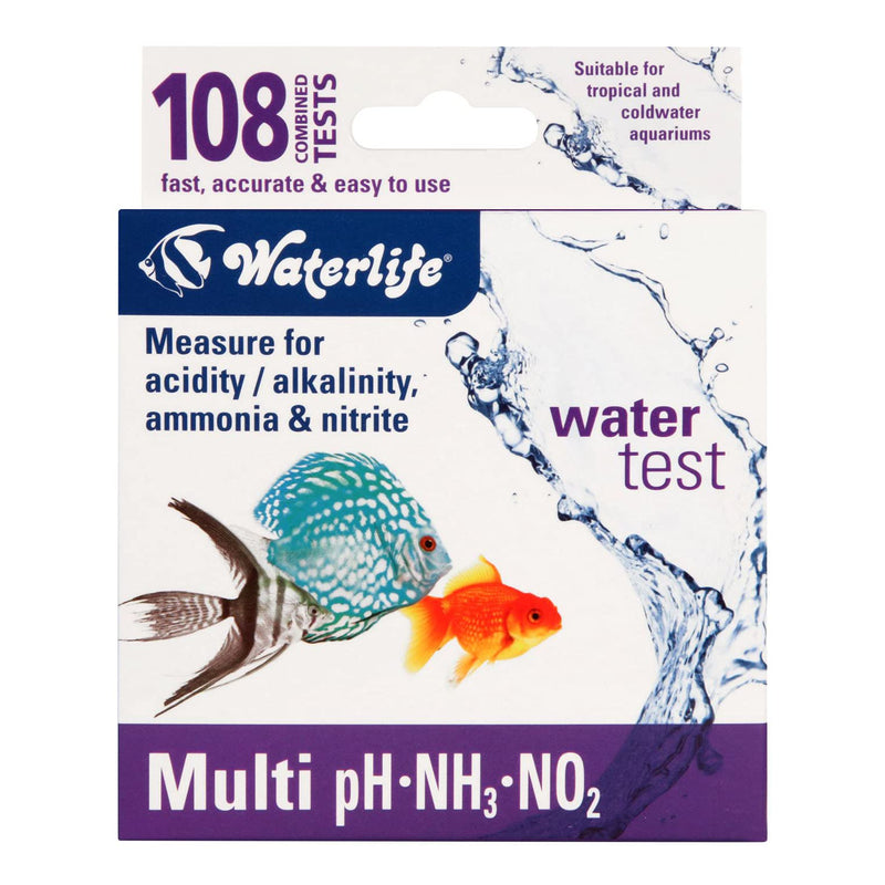 Waterlife Aquarium Multi Test Kit - Test your Fish Tank Water for Nitrate, Ammonia and pH Level - PawsPlanet Australia