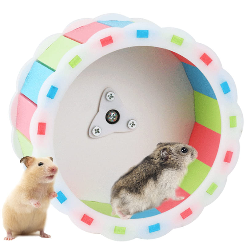 Hamster Running Wheel, Silent Pet Roller Toy Non Slip Hamster Exercise Spinner Cute Small Animal Cage Attachment Accessory for Chinchilla Hedgehog Gerbil Syrian Ferret Mice Guinea Pig - PawsPlanet Australia