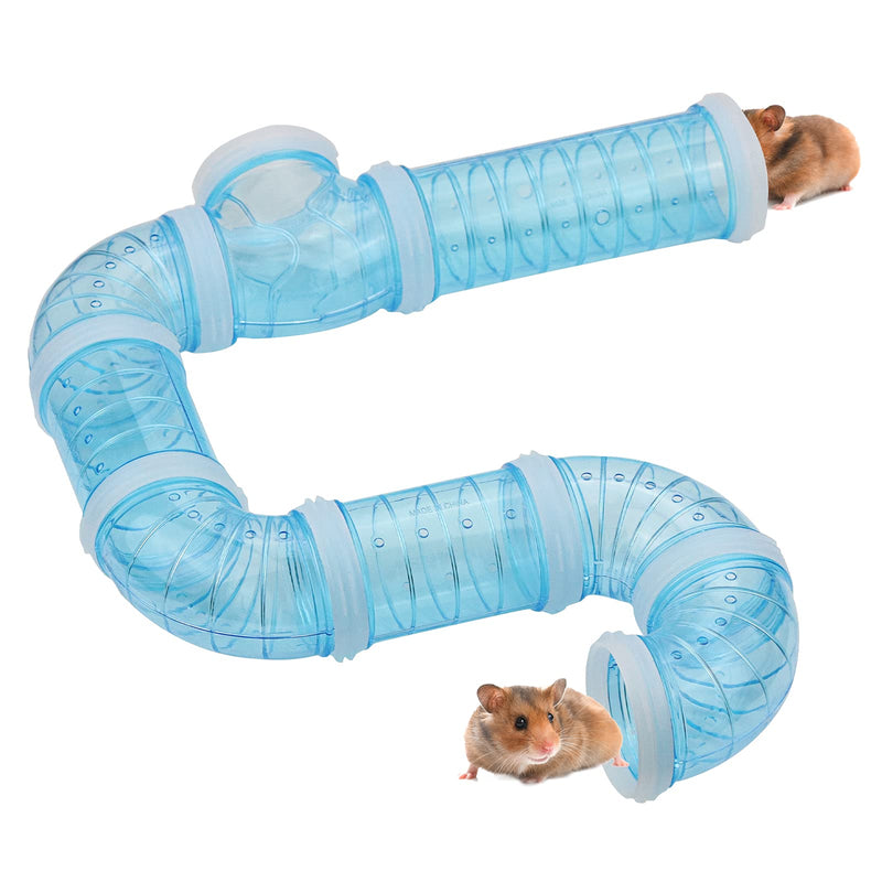 Mygeromon Hamster Tubes Tunnels Kit Transparent Pipe Connection Tunnel for Cage - PawsPlanet Australia