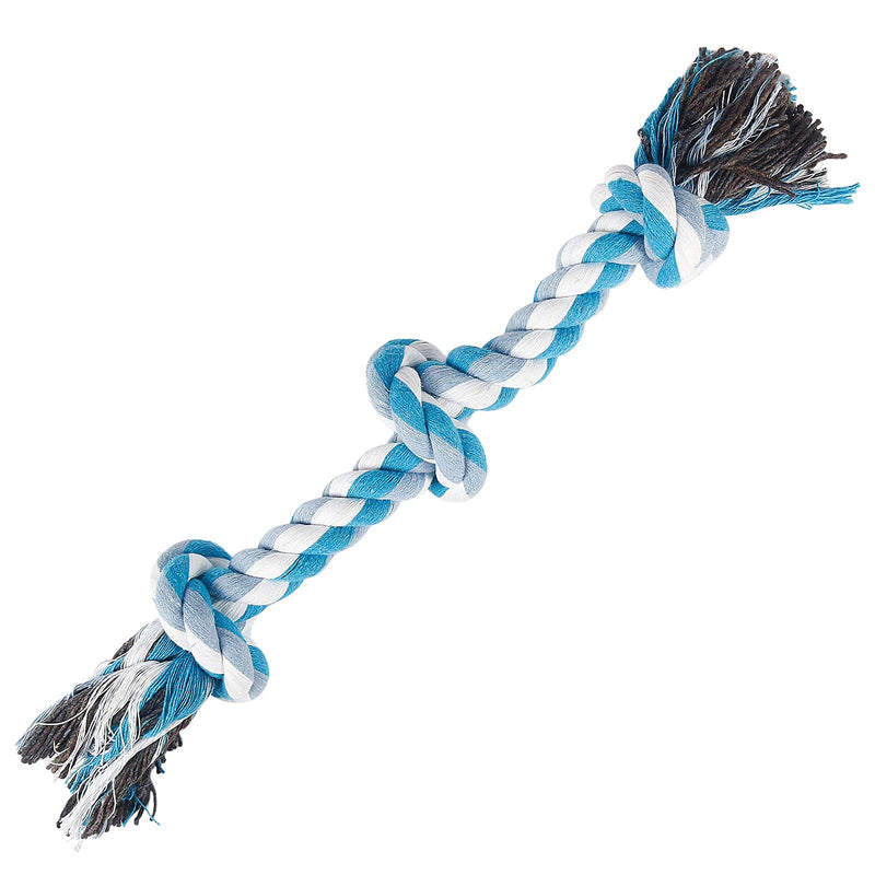 Vivifying Dog Rope Toy, Indestructible Braided Tough Rope Chew Toy Rope for Pet Dog Cat Puppy Teeth Cleaning (Blue) Blue - PawsPlanet Australia