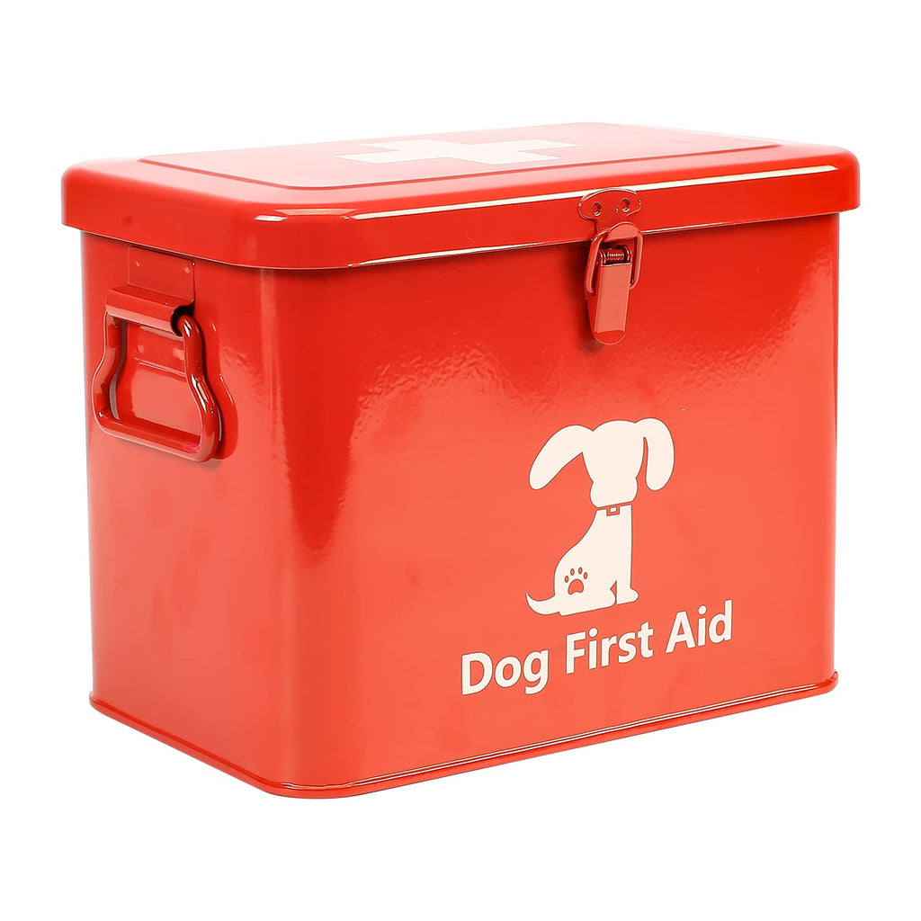 Xbopetda First Aid Kit, Pet First Aid Storage Bin, 2-Tier First Aid Medicine Box for Dog, Cat or Rabbit - Perfect for Home Care and Outdoor Travel Emergencies, Small & protable ?Red) Red - PawsPlanet Australia