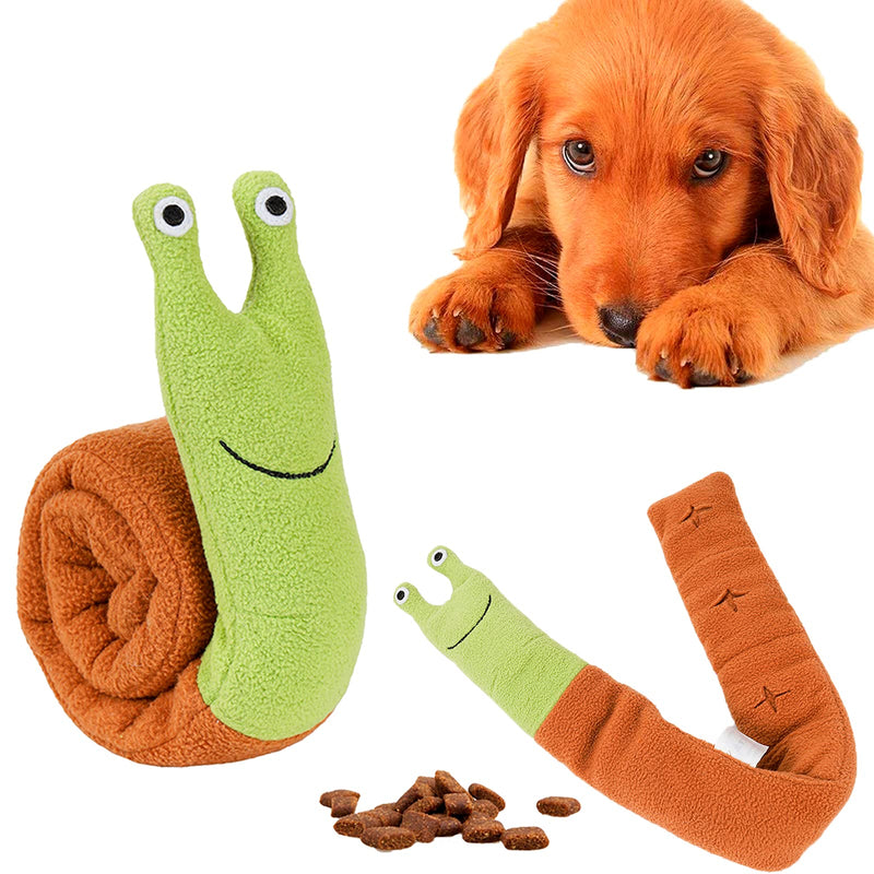 banpa Dog Toys for Boredom, Squeaky Dog Toys for Puzzle & Foraging Instinct Training, Snail Interactive Dog Chew Toys Snuffle Toys for Small to Medium Dogs Training and Reduce Boredom - PawsPlanet Australia