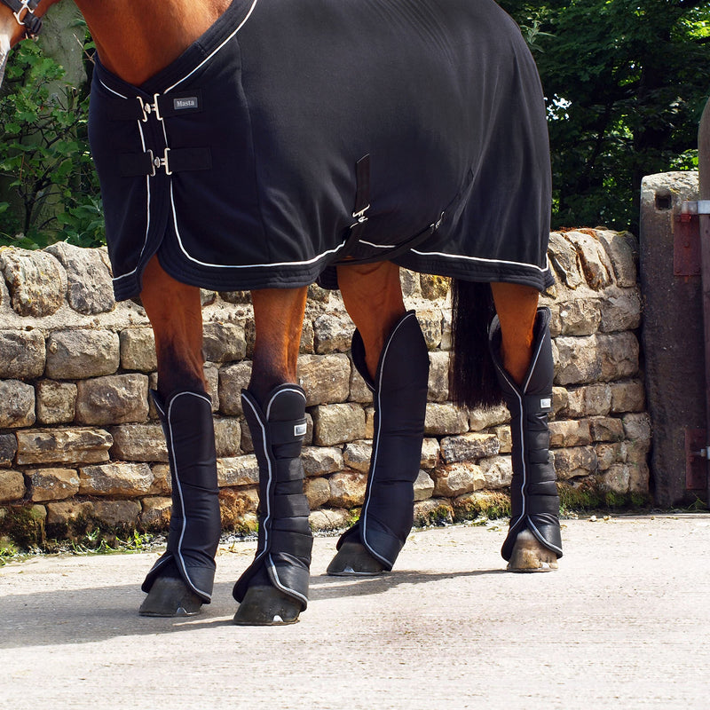 Masta Avante Horse Cob Pony Stable Travel Leg Protecting Boots | Soft Fleece Lining Extra Comfort & Protection | Set of 4 - Size: COB - PawsPlanet Australia