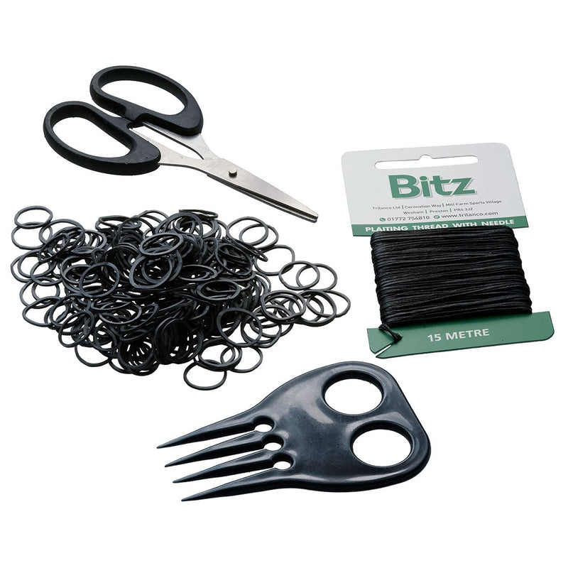 Bitz Plaiting Kit (Black) Black - PawsPlanet Australia