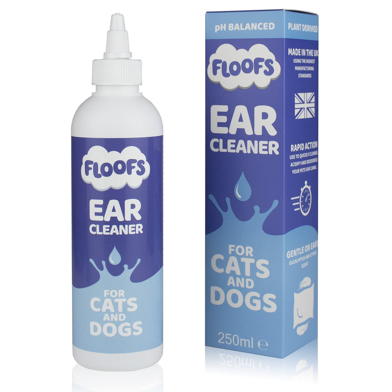 Floofs Dog Ear Cleaner Solution | Antibacterial Dog Ear Drops Stop Stinky Ears | Dog Ear Wash | Ear Care For Dogs | Dog Ear Cleaner Solution | Ear Cleaner for Dogs | Dog Ear Drops for Infection - PawsPlanet Australia