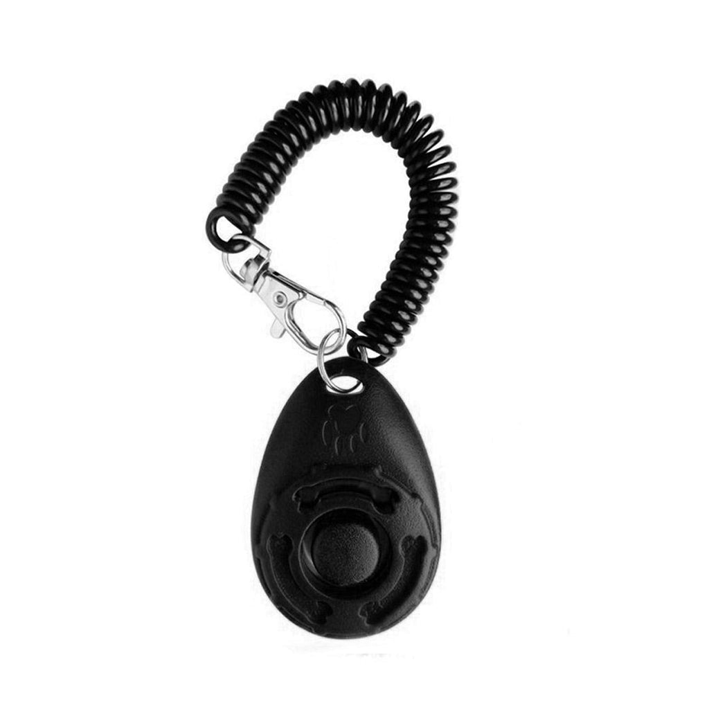 MOVKZACV Dog Training Clicker Big Button Dog Clickers Portable with Wrist Strap - Pet Training Clickers for Dogs Cats Puppy Birds Horses Black - PawsPlanet Australia