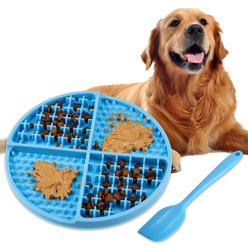 metagio Dog Lick Mats, Silicone Dog Licking Pad Large Size with Silicone Spatula Pet Slow Feeder Peanut Butter Dog Treat Pad Slow Treating Distributing Mat for Pet - PawsPlanet Australia